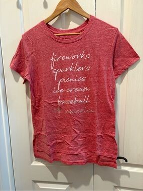 State of Mind Red Short Sleeve Graphic Tee
